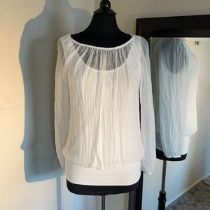 Silk Overlay Top Made In Italy